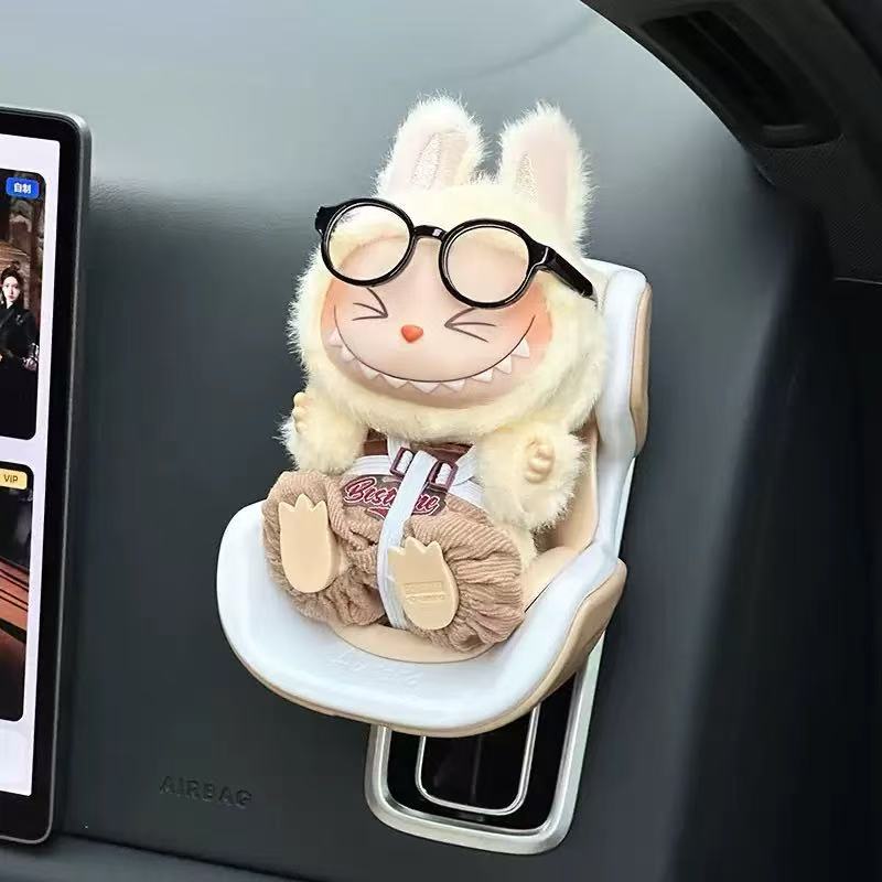 LABUBU is suitable for safety seats, aromatherapy air conditioning vents, cute car ornaments and doll accessories