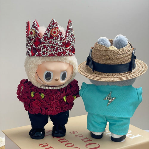 15/17cm Labobu macaron sit and sit party three generations of G-Dragon GD same style suit Labobu doll clothes